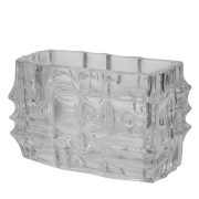 Szklany wazon/żardiniera “Abstract”, wzór nr 619 z 1968 roku, projekt Vladislav Urban dla Sklo Union Rosice, Czechosłowacja