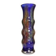 Duży Wielokolorowy Wazon (31,2 cm), Huta Szkła Gospodarczego Hortensja w Piotrkowie Trybunalskim, lata 70.