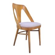 Krzesło z oparciem ze sklejki, TYP A-1411, Fabryka Mebli Giętych FAMEG w Radomsku