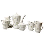 Porcelanowy serwis do kawy/herbaty, ZPS Karolina, Jaworzyna Śląska, Polska, lata 60.