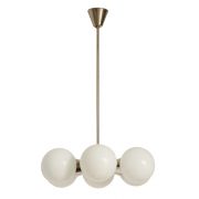 Chromowana 6 punktowa lampa sufitowa SPUTNIK, proj. Jaroslav Bejvl dla Lustry Kamenický Šenov, Czechosłowacja, lata 70. (Kopia)