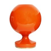 Duża pomarańczowa szklana lampa biurkowa/nocna, Štepán Tabera dla OPP Jihlava, Czechosłowacja, lata 70