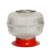 Lampa biurkowa z dużym szklanym kloszem TYP 8 1182, Napako, Czechosłowacja, lata 70.