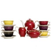 Porcelanowy serwis do kawy/herbaty, ZPS Karolina, Jaworzyna Śląska, Polska lata 60.