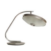 Metalowa lampa biurkowa 520 C, proj. Luis Pérez de la Oliva dla Fase, Hiszpania, lata 70.