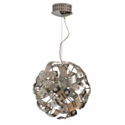 Dwunastopunktowa kosmiczna lampa, złożona z aluminiowych pasków, lata 90.