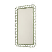 Zielone prostokątne lustro w metalowej ramie, Mines - Spółdzielnia Pracy Skarżysko-Kamienna, Polska, 1974 rok