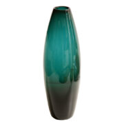 Szklany wazon Grønland Torpedo proj. Per Lütken dla firmy Holmegaard, Dania, lata 60.