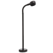 Czarna lampa podłogowa Cobra z giętym ramieniem w całości wykonana z tworzywa sztucznego , AB Fagerhults, Szwecja, lata 70.