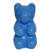 Nieduża niebieska plastikowa lampka nocna miś, Niemcy, lata 80.