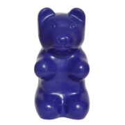 Nieduża granatowa plastikowa lampka nocna miś, Niemcy, lata 80.