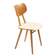 Klasyczne krzesło jadalniane z siedziskiem i oparciem ze sklejki, TON, Czechosłowacja, lata 60.