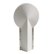 Jednopunktowa mleczno biała lampa biurkowa MOON, proj. Samuel Parker, Slamp, Włochy, lata 90.