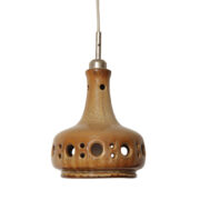 Porcelitowa nieduża lampa sufitowa “Tykwa”, proj. Adam Sadulski, Mirostowickie Zakłady Ceramiczne w Mirostowicach Dolnych, Polska, lata 60/70.