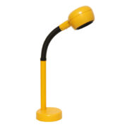 Żółta lampa biurkowa Cobra z giętym ramieniem w całości wykonana z tworzywa sztucznego , AB Fagerhults, Szwecja, lata 70.