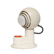 Kremowa plastikowa lampa biurkowa z metalową głowicą Concentra Agilo Typ 42 601, proj. Schlagheck Schultes Design dla Osram, Niemcy, lata 70.