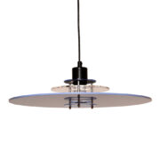 Okrągła kilkuwarstwowa lampa sufitowa z pleksi, Design Light A/S, Model "Space" typ 41.003, Space Age, Dania, lata 70.