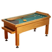 Masywny klubowy stół bilardowy typu "Grzybek", Polska, lata 70-80.