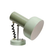 W dwóch odcieniach zieleni metalowy kinkiet, Josef Hůrka dla Napako, Czechosłowacja, lata 60.