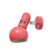 Malinowy/ różowy/ koralowy kinkiet Space Age z tworzywa sztucznego firmy ERCO, Niemcy, lata 70.