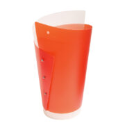 Jednopunktowa pomarańczowa lampa biurkowa Energy Light, proj. Samuel Parker dla firmy Slamp, Włochy, lata 80.