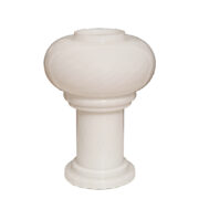 Lampa nocna/biurkowa "Grzybek" z mleczno-białego dwuwarstwowego szkła w stylu produkcji z lat 70. firmy Peill & Putzler, Niemcy, lata 90.