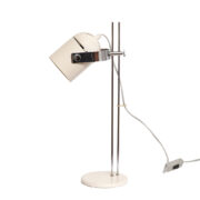 Jasno kremowa lampa biurkowa z regulowaną wysokością Combilux Lidokov, projekt Stanislav Indra, Czechosłowacja, lata 70.