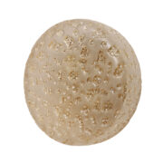 Duży dwupunktowy okrągły szklany złoty kinkiet ścienny/plafon sufitowy z kloszem osadzony na metalowej konstrukcji, Orion Leuchten, Austria, lata 70.