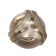 Duży szklany trzypunktowy szary kinkiet osadzony na aluminiowej konstrukcji, Hoffmeister Leuchten, Niemcy, lata 70.