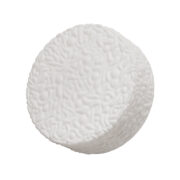 Duży okrągły szklany dwupunktowy mleczno-biały kinkiet "Baranek" z czarną metalową obejmą, Elektrosvit, Czechosłowacja, lata 70.