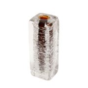 Ciężki sygnowany szklany wazon model "Whirpool",  proj. František Vizner, huta szkła Škrdlovice, Czechosłowacja, lata 60