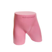 Różowy stolik boczny/kwietnik/stolik nocny z poliestru/żywicy w kształcie nagich pośladków, projekt Hans Boodt dla Muchachomalo, Holandia, po 2000 roku