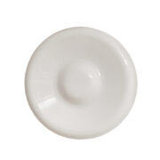 Duży okrągły szklany dwupunktowy mleczno-biały kinkiet/plafon w stylu Space Age z czarną metalową obejmą, Elektrosvit, Czechosłowacja, lata 70.