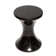Czarny taboret/stołek z tworzywa "Tam Tam", Metal Plast Koszalin, Polska, około 2000 roku