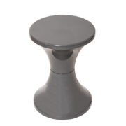 Szary taboret/stołek z tworzywa "Tam Tam", Metal Plast Koszalin, Polska, około 2000 roku