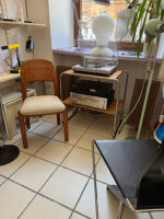 Stolik/konsola B12 z dwoma fornirowanymi blatami osadzonych na metalowych chromowanych giętych rurkach, projekt Marcel Breuer, Bauhaus, wzór z lat 30. - obrazek 6