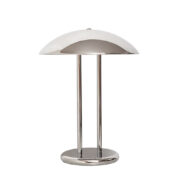 Duża metalowa w całości chromowa lampa biurkowa model Barad, typ B8908, projekt Robert Sonneman dla Ikea, Szwecja, wzór z lat 70.