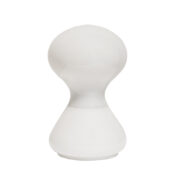 Cała szklana mleczno-biała lampa stołowa/biurkowa/nocna w stylu projektów Štepán Tabery i Ivana Jakeša, OPP Jihlava, Czechosłowacja, lata 70