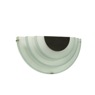 Jednopunktowy kinkiet/lampa ścienna z akrylowym kaskadowym kloszem w morskim kolorze, styl Memphis, firma Massive, Belgia, lata 90.