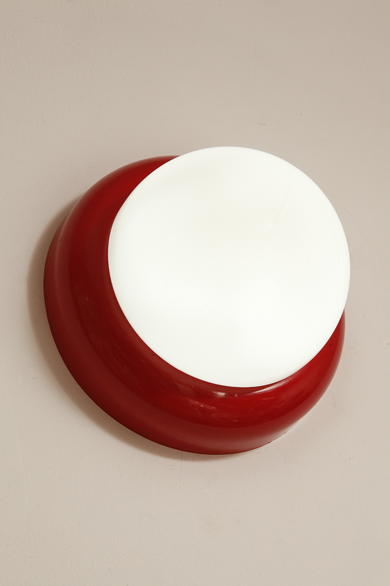 lampa retro, antique store warsaw, design shop, vintage ceiling lamp, design shop warsaw, white glass lamp, italian lamp, retro store, vintage wall lamp, design sklep warszawa, italian style, antyk sklep, design sklep, prl design, antique shop, lampa space age, antyk sklep warszawa, design store, lampa prl, antique store, wisząca lampa retro, italian vintage lamp, sklep retro, lampa vintage, design store warsaw, kinkiet vintage, space age wall lamp, retro shop warsaw, space age, mleczna lampa wiszaca, white lamp, włoski kinkiet vintage, retro sklep warszawa, space age lamp, lampa wiszca prl, retro shop, szklany kinkiet vintage, lampa, vintage shop warsaw, space age style, wisząca lampa vintage, vintage shop, szkło murano, lamp design, vintage store warsaw, vintage hanging lamp, vintage sklep warszawa, vintage store, vintage italian wall lamp, vintage lamp, retro store warsaw, retro lamp, antique shop warsaw, sklep vintage, vintage sconce, prl style, szklana lampa Jednopunktowa w kształcie kopuły okrągła szklana biała lampa ścienna/kinkiet/plafon z czerwoną oprawą z tworzywa sztucznego, Space Age, Sozzi Illuminazione, Włochy, lata 80. - obrazek 17