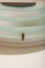 Jednopunktowy kinkiet/lampa ścienna z akrylowym kaskadowym kloszem w morskim kolorze, styl Memphis, firma Massive, Belgia, lata 90. - obrazek 23