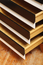 Dębowa szafka/komoda z czterema głębokimi szufladami z czarnobiałymi frontami, TYP U 458, projekt Jiri Jiroutek dla Interier Praha, Czechosłowacja, lata 60. - obrazek 12