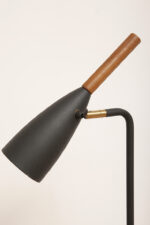 Grafitowa metalowa smukła i minimalistyczna jednopunktowa lampa podłogowa z ruchomym kloszem "Pure 10", projekt Bønnelycke MDD dla Nordlux, Dania, po 2010 roku - obrazek 20