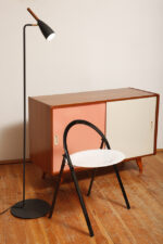 Grafitowa metalowa smukła i minimalistyczna jednopunktowa lampa podłogowa z ruchomym kloszem "Pure 10", projekt Bønnelycke MDD dla Nordlux, Dania, po 2010 roku - obrazek 23