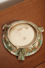 Duża zielono-brązowa fajansowa okrągła popielnica, Polskie Zjednoczone Fabryki Fajansu „Włocławek” we Włocławku, Polska, lata 1945-1955 - obrazek 26