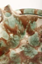 Duża zielono-brązowa fajansowa okrągła popielnica, Polskie Zjednoczone Fabryki Fajansu „Włocławek” we Włocławku, Polska, lata 1945-1955 - obrazek 28