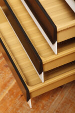 Dębowa szafka/komoda z czterema głębokimi szufladami z czarnobiałymi frontami, TYP U 458, projekt Jiri Jiroutek dla Interier Praha, Czechosłowacja, lata 60. - obrazek 29