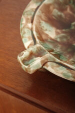 Duża zielono-brązowa fajansowa okrągła popielnica, Polskie Zjednoczone Fabryki Fajansu „Włocławek” we Włocławku, Polska, lata 1945-1955 - obrazek 33