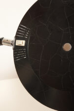 Metalowa dwupunktową lampa biurkowa "President" z ramieniem z litego palisandrowego drewna i czarnym kloszem, projekt Luis Pérez de la Oliva dla Fase, Hiszpania, lata 70. - obrazek 35