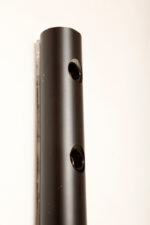 Smukła trzypunktowa aluminiowa cylindryczna czarna lampa ścienna/kinkiet o pionowej, lub poziomej orientacji, Targetti, Włochy, lata 80. - obrazek 47